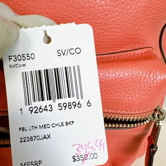 Coach F30550 Medium Charlie Backpack IN Coral main image 7
